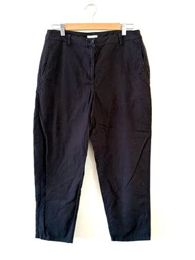 Eileen Fisher Organic Cotton Hemp Tapered Ankle Pant-  size 10